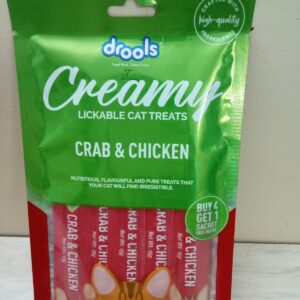Drools Creamy Lickable Cat Treats - Crab & Chicken