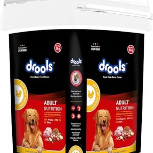 Drools Chicken and Egg Adult Dry Dog Food with Container - 5kg Pack