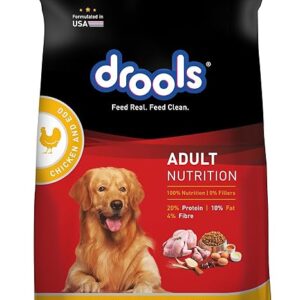 Drools Adult Dry Dog Food, Chicken and Egg Flavour, 5 kg Pack