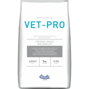 Vet Pro Adult Complete Dry Dog Food for Ideal Health, Joints & Odour Control - 3 kg