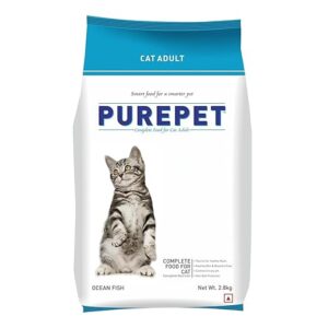 Purepet Ocean Fish Adult Dry Cat Food – Complete & Balanced Nutrition, 2.8 kg Pack