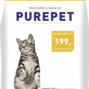 Purepet Adult Dry Cat Food - Sea Food Flavour, 1kg Pack