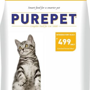 Purepet Adult Dry Cat Food - Sea Food Flavour, 2.8 kg Pack