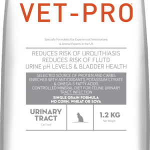 Vet-Pro Urinary Tract Adult Cat Food – 1.2 kg | Supports Urinary pH Balance & FLUTD Prevention