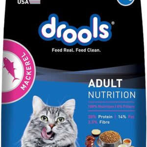 Drools Adult Cat Food, Mackerel Flavor, 1.2 kg